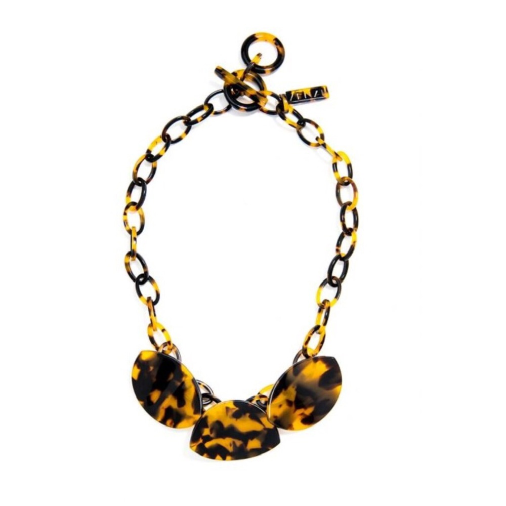 NWOT Zenzii tortoise collar necklace